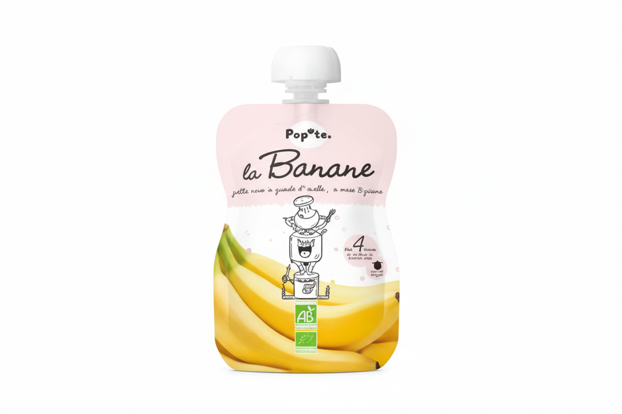 Popote Compote banane bio 120g