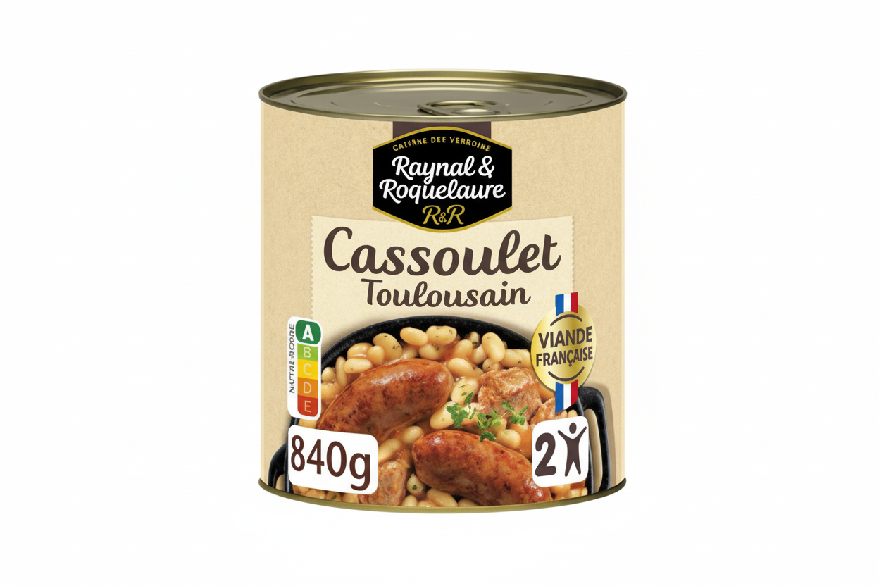 Raynal & Roquelaure Cassoulet Toulousain cuisiné à la Graisse de Canard