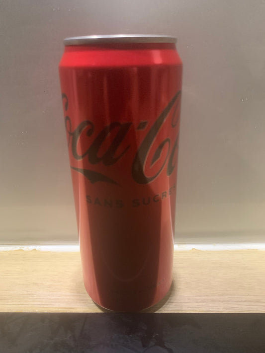 Canette Coca cola sans sucre 330 ml