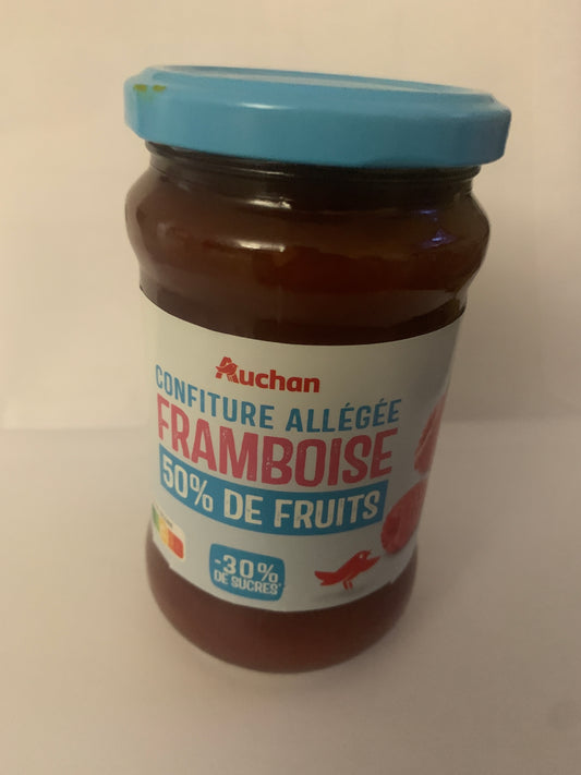 Auchan === Confiture Allégée Framboise 340 g