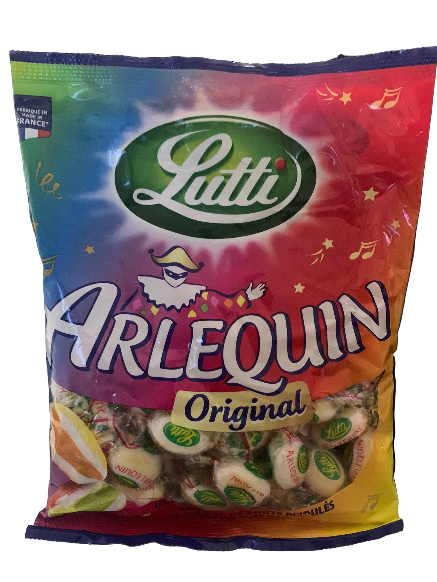 Lutti, Arlequin Bonbons Acidulés Aromatisés 250 g