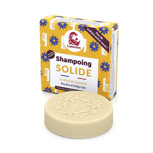 Lamazuna -- Shampoing solide (Cheveux blancs, très clairs, décolorés) - 70 ml