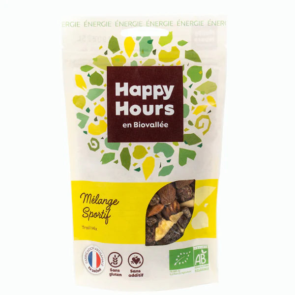 Happy Hours En Biovallée ,Sachet mélange sportif hyper protéiné bio - 115 g