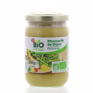 Bio village Moutarde de Dijon Forte et Fine Bio 200 g