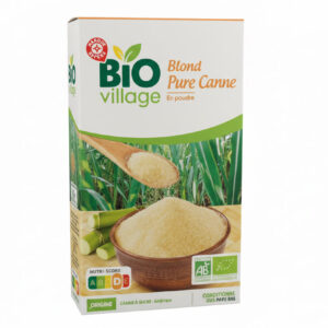 Bio village sucre en Poudre Bio Blond pur canne 500 g
